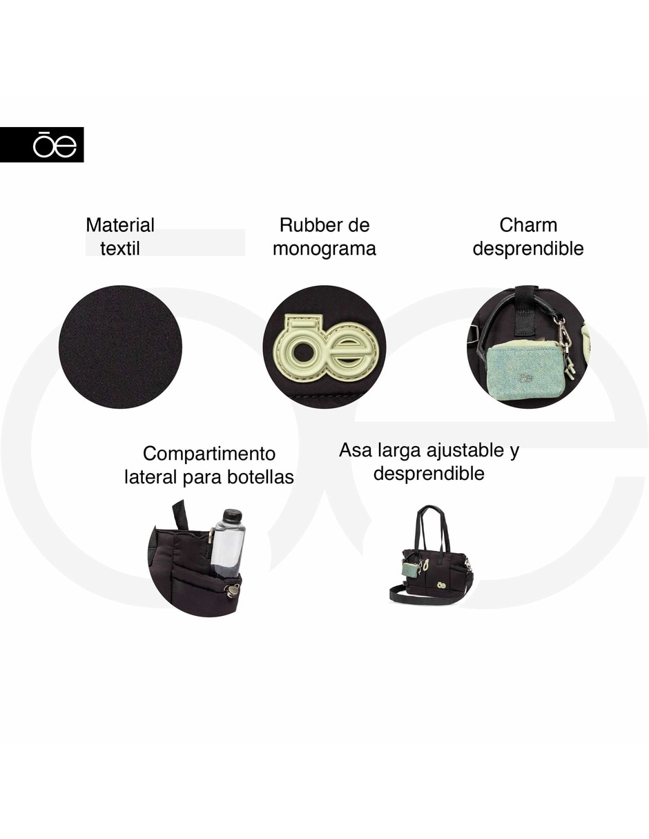 TOTE CLOE, NEGRO