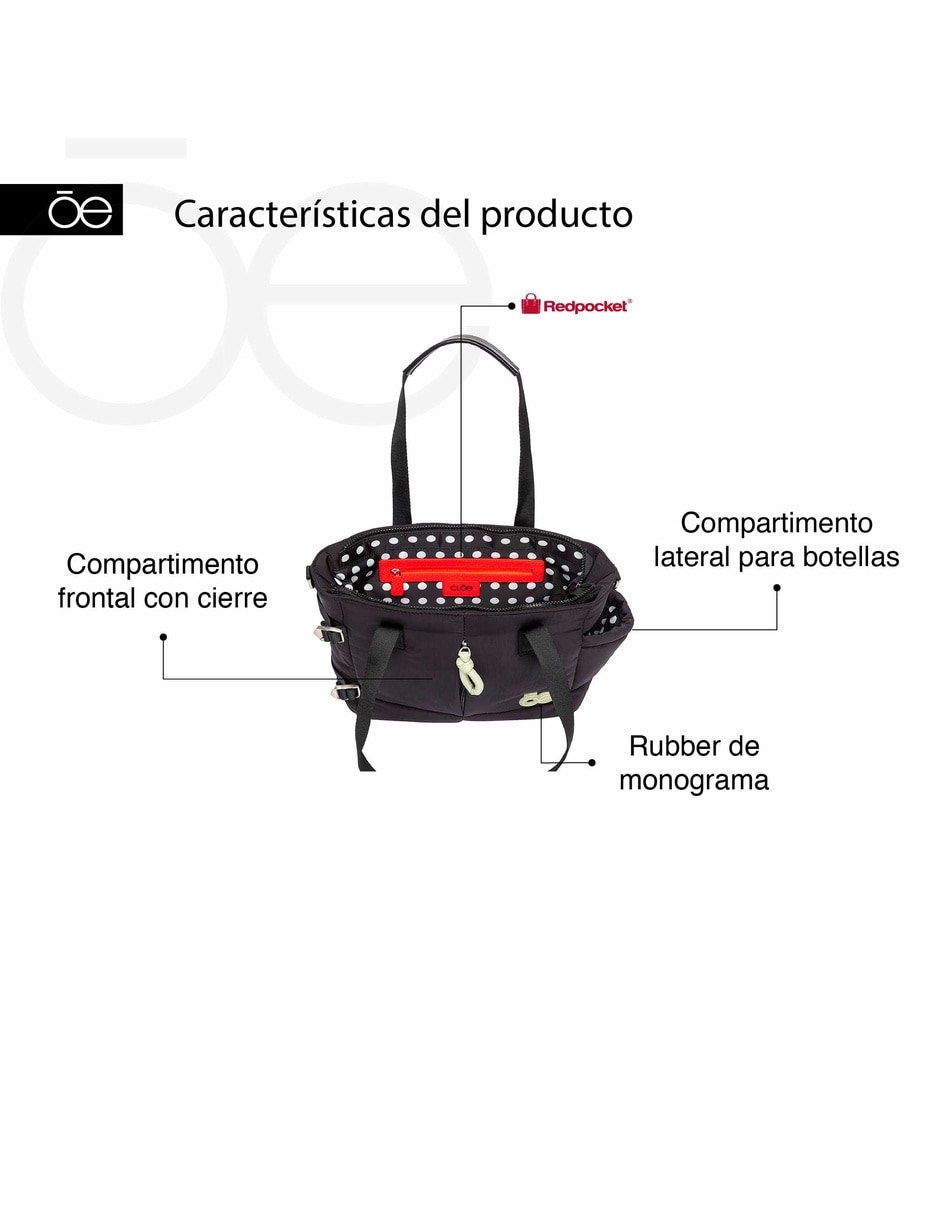 TOTE CLOE, NEGRO