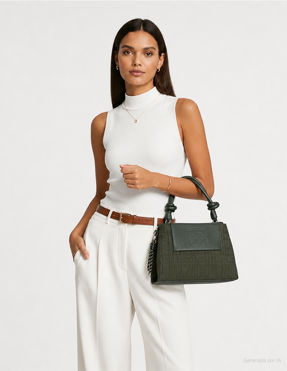 SATCHEL CLOE, VERDE OLIVO