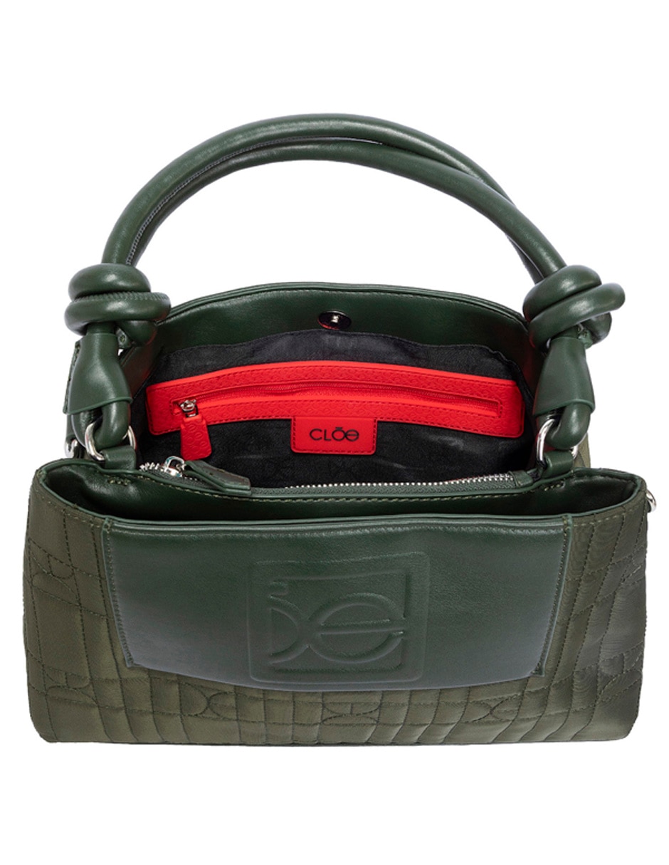 SATCHEL CLOE, VERDE OLIVO