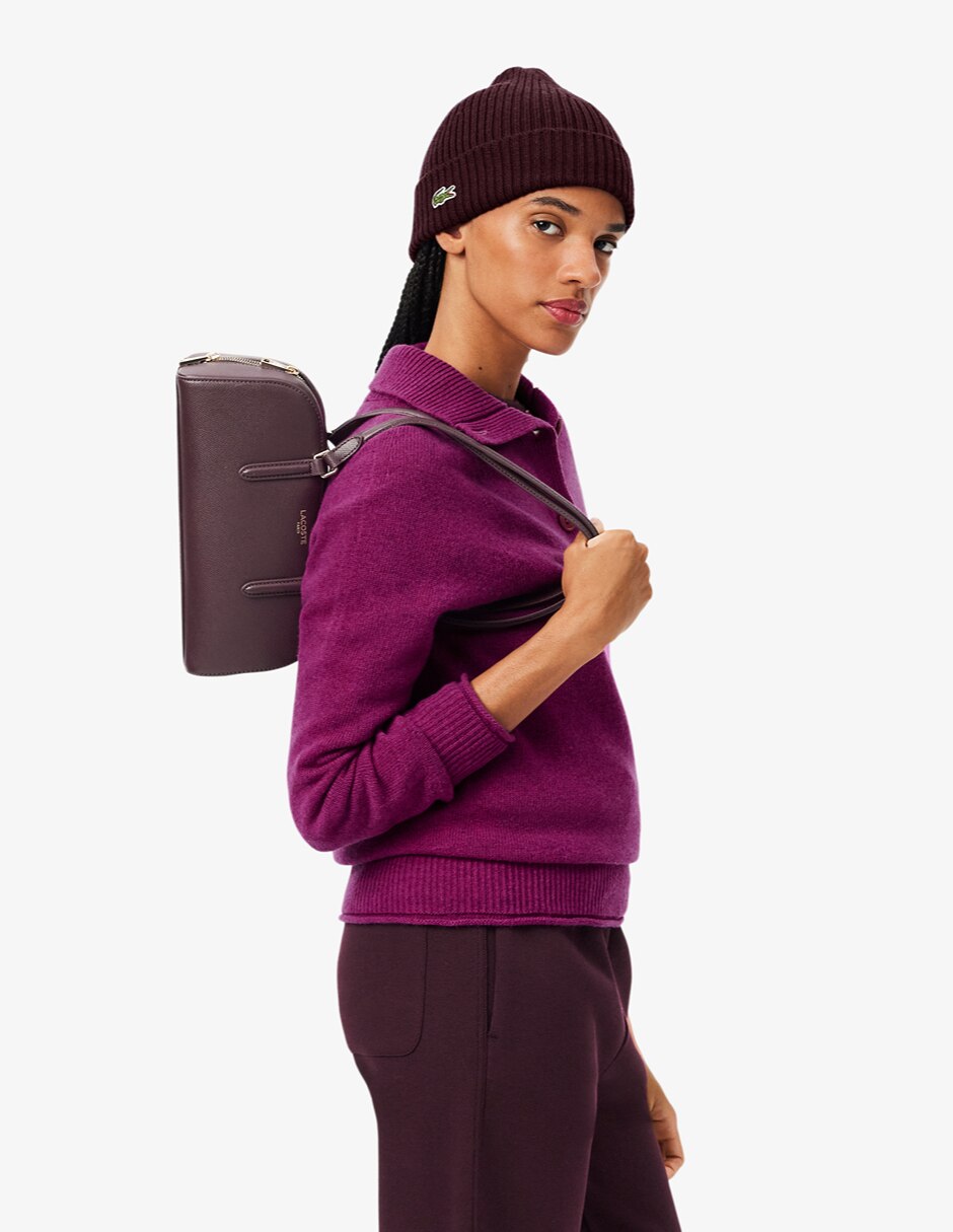 Bolsa satchel champs elysees de piel para mujer 5