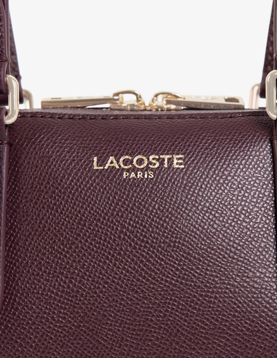 Bolsa satchel champs elysees de piel para mujer 8