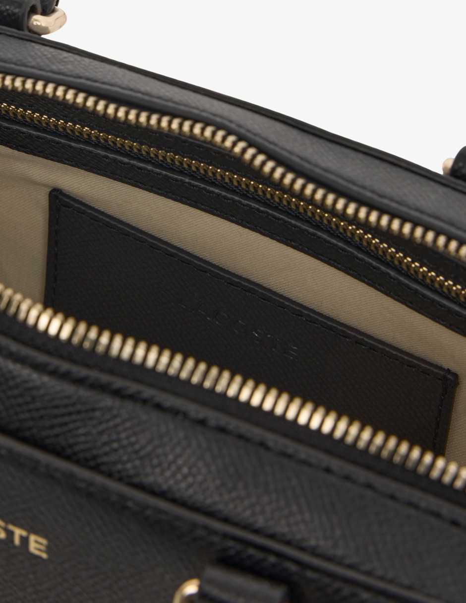 Bolsa satchel champs elysees de piel para mujer 4