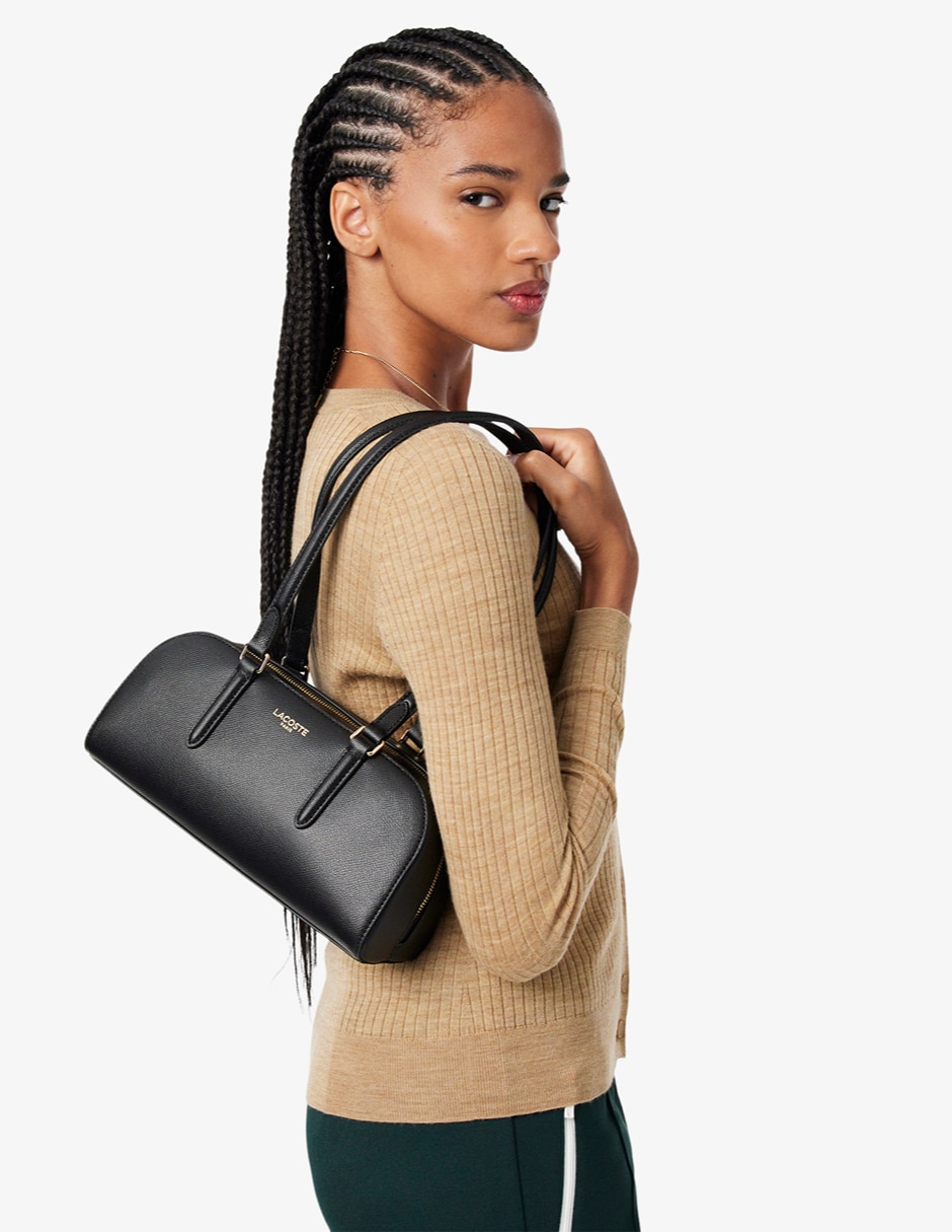 Bolsa satchel champs elysees de piel para mujer 5