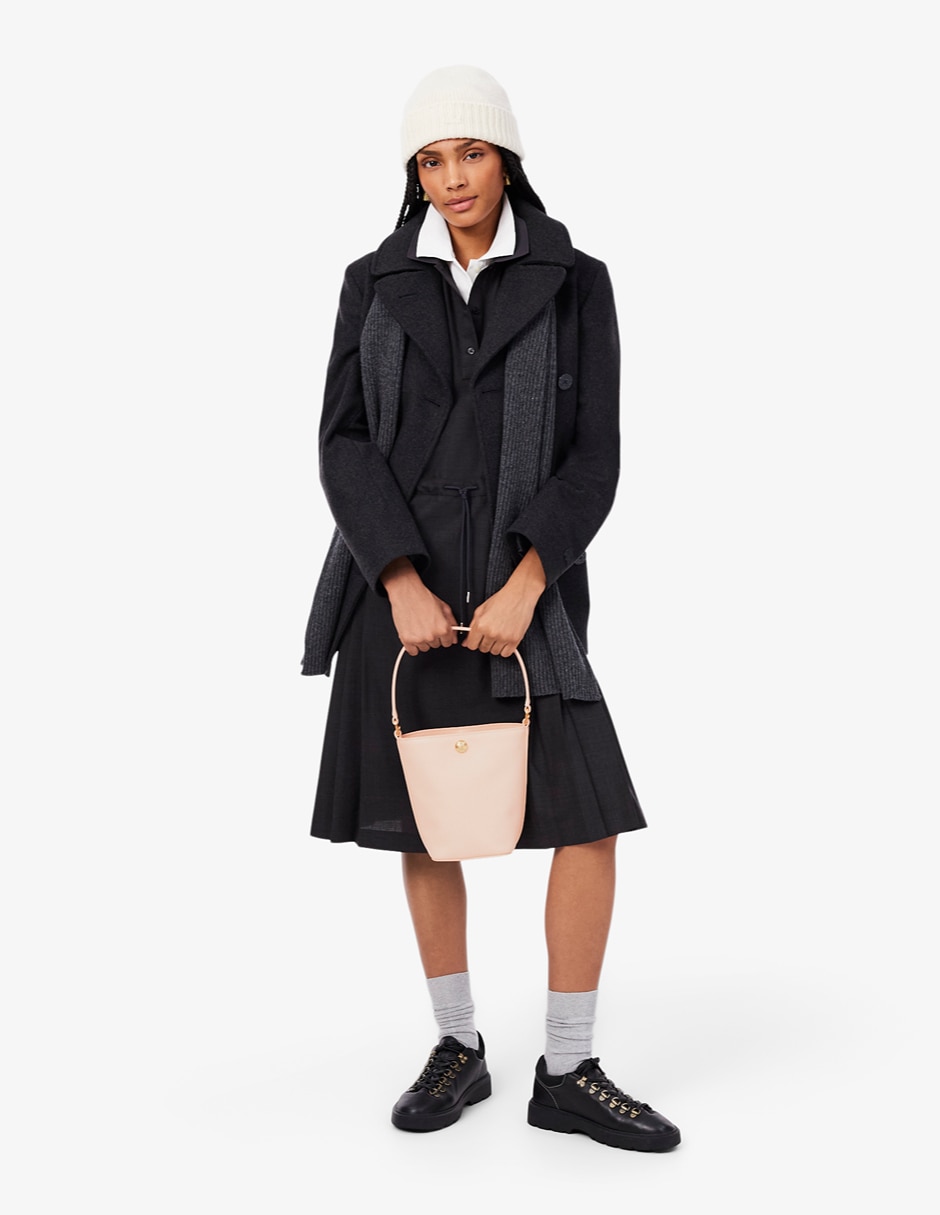 Bolsa bucket tennis bliss de piel para mujer 4