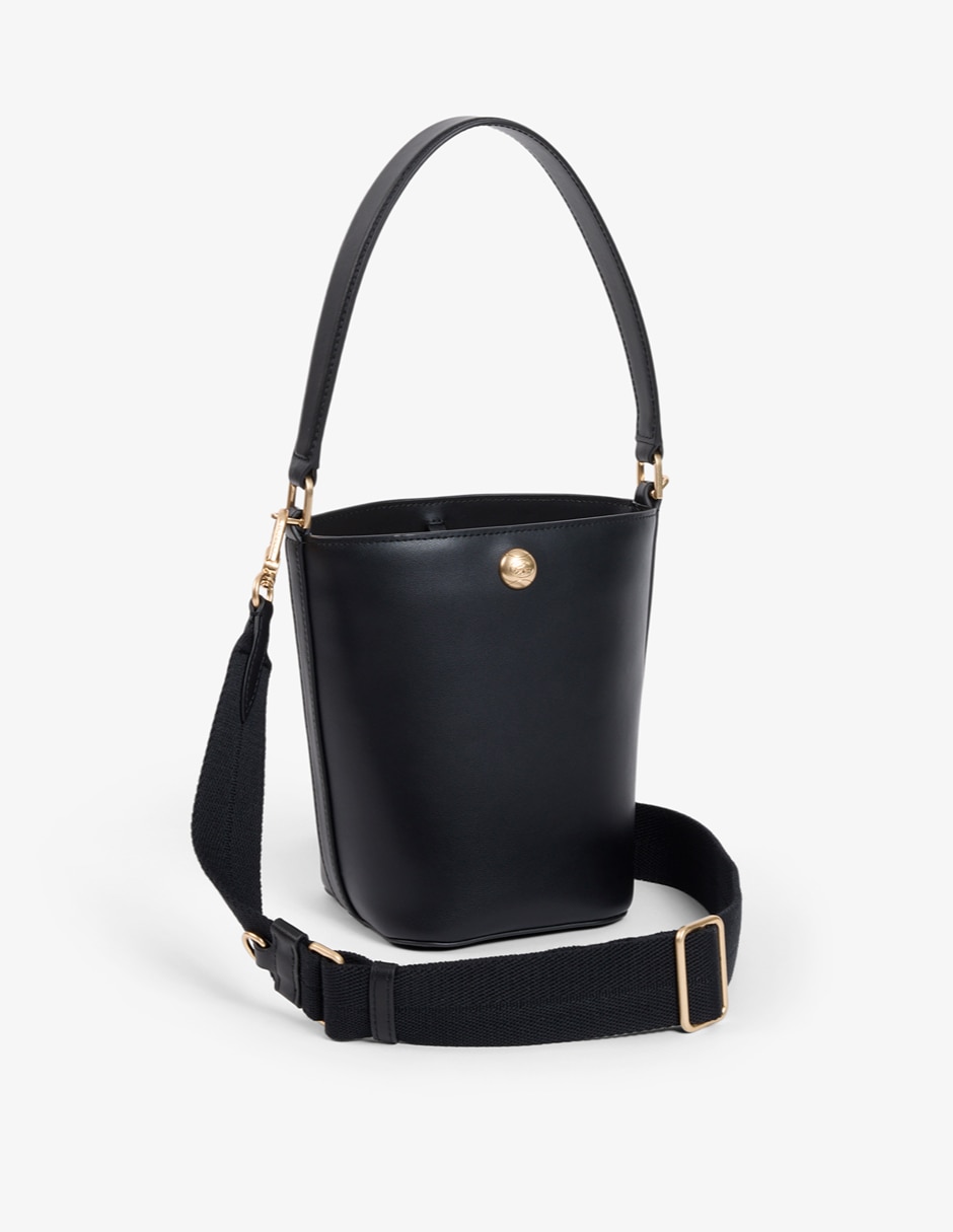 Bolsa bucket tennis bliss de piel para mujer 4