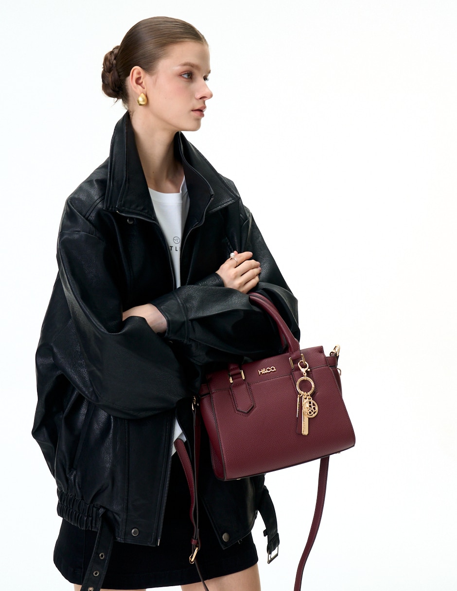 Bolsa satchel amelia para mujer 6