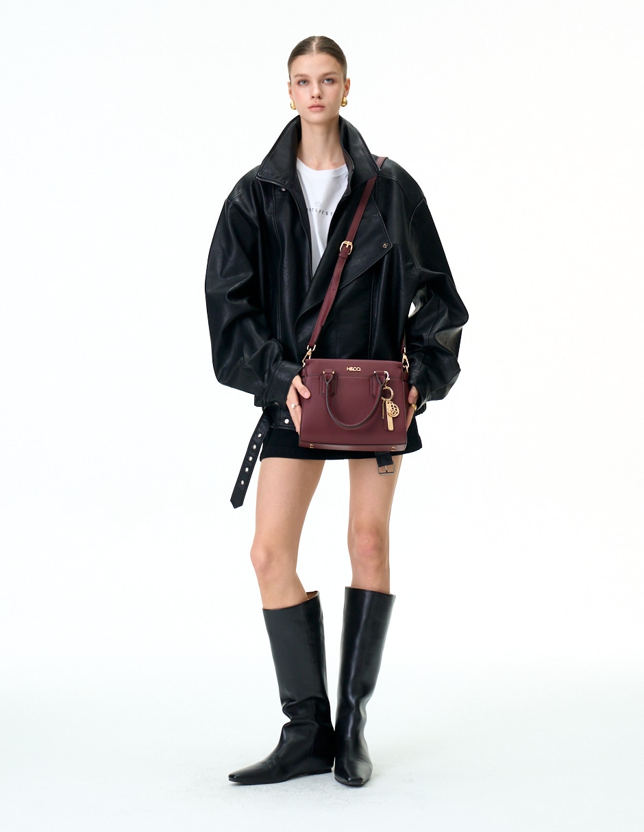 Bolsa satchel amelia para mujer 7