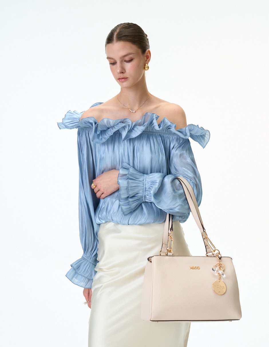 Bolsa satchel h&co nova para mujer