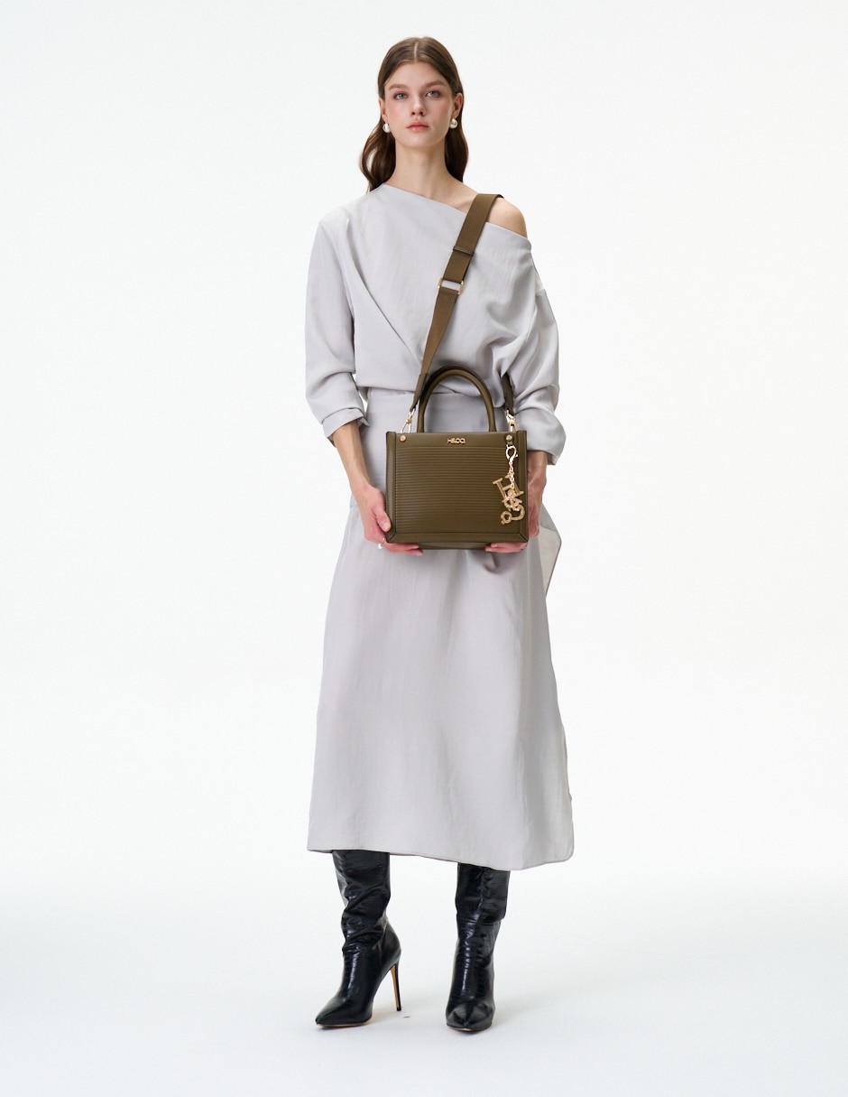 Bolsa satchel Riley para mujer 8