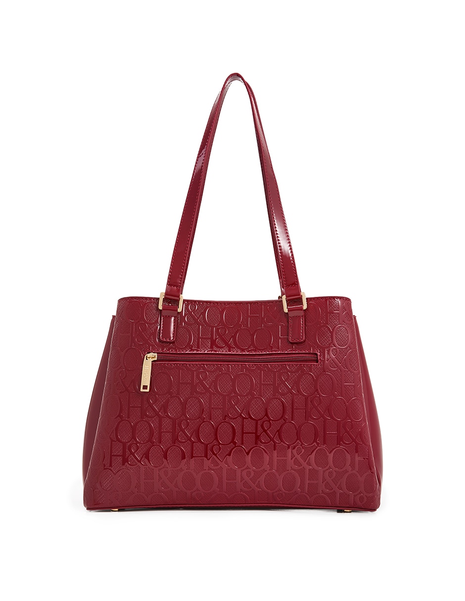 Bolsa tote H&CO Sophia de charol para mujer