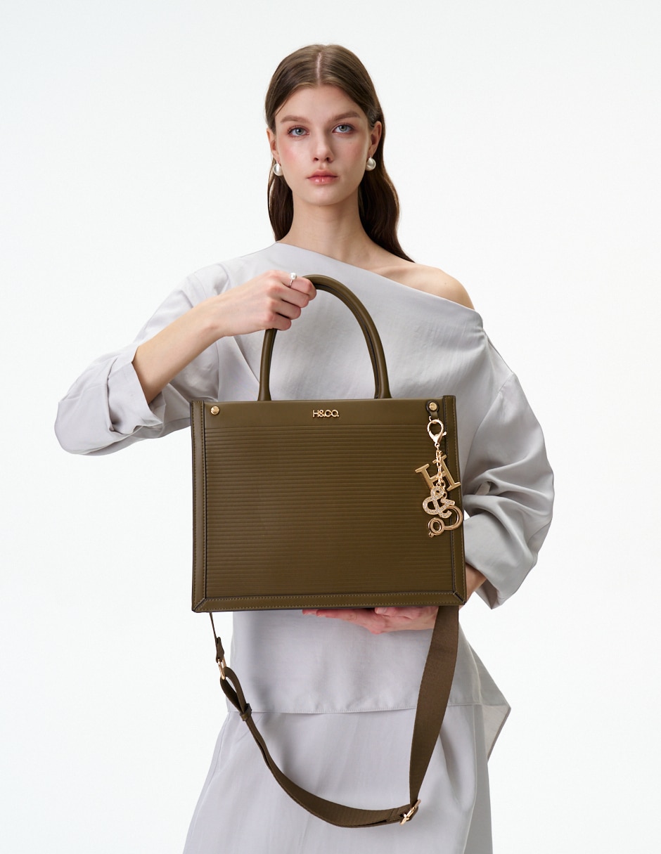 SATCHEL H&CO, VERDE OLIVO