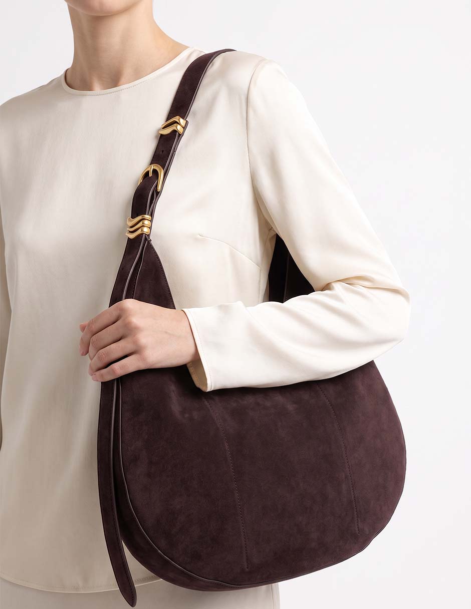 Bolsa hobo de gamuza para mujer 5