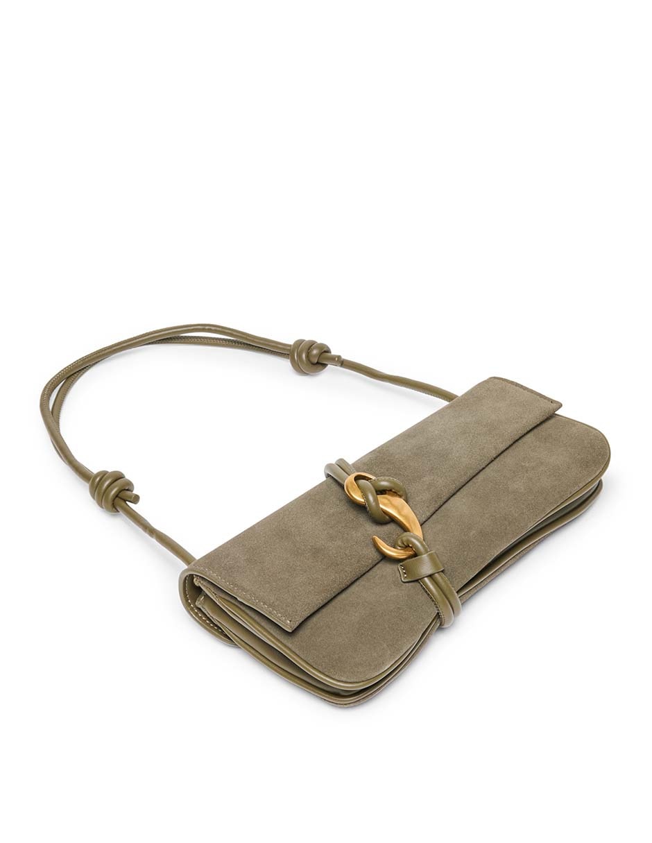 Bolsa shoulder alice de gamuza para mujer 5