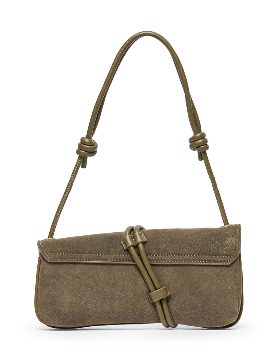 Bolsa shoulder alice de gamuza para mujer 4