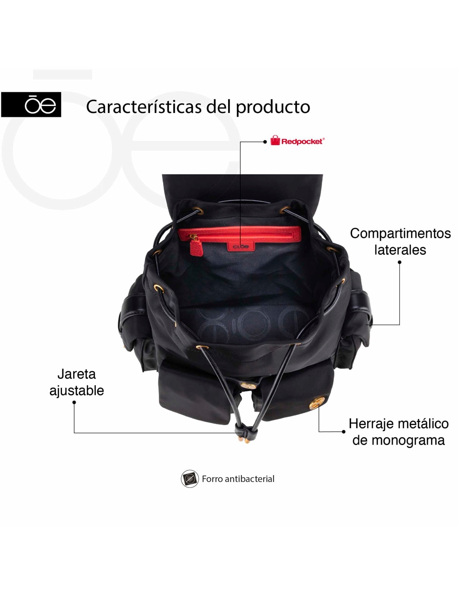 Mochila tipo morral gretil para mujer 6