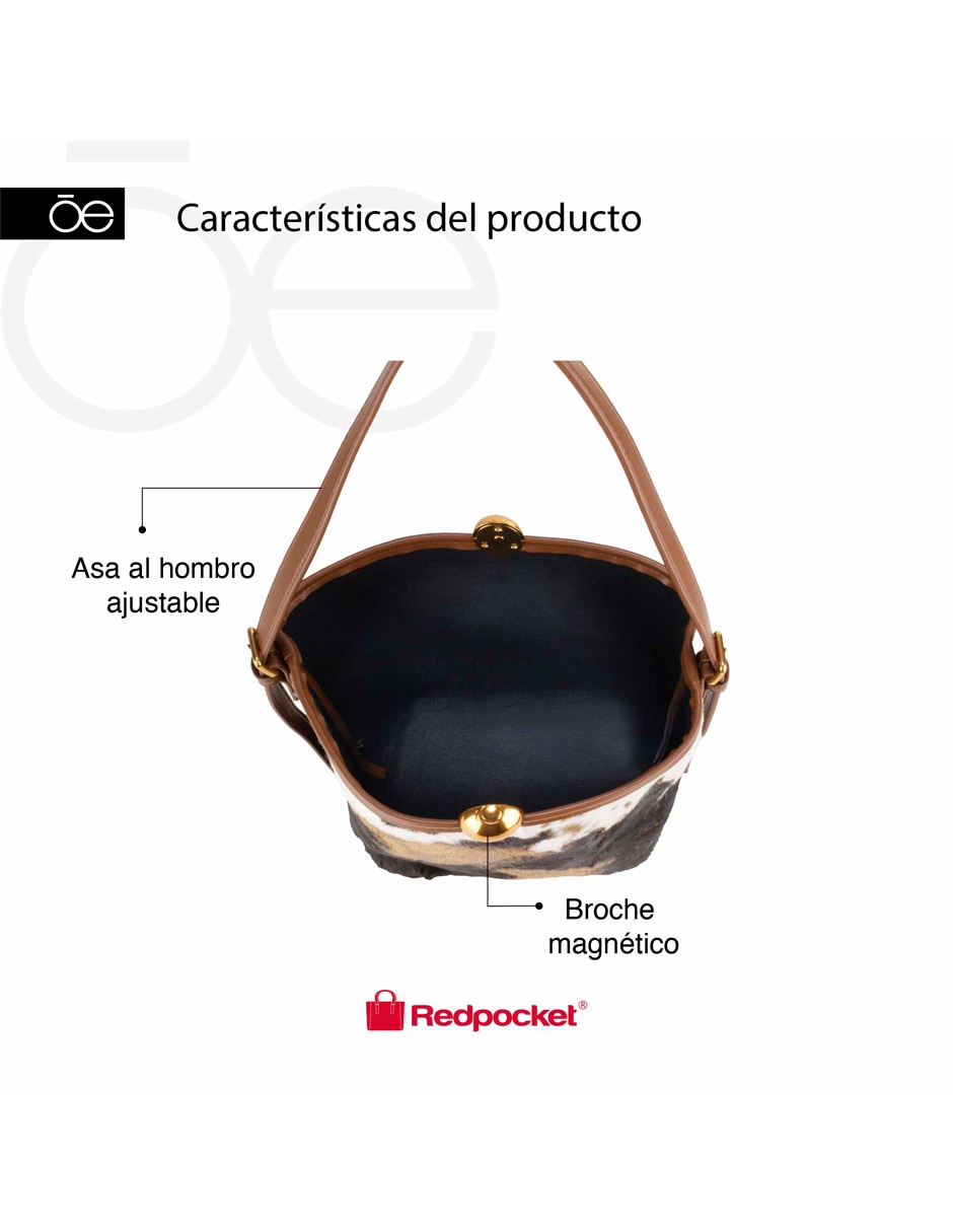 Bolsa bucket iniza para mujer 2