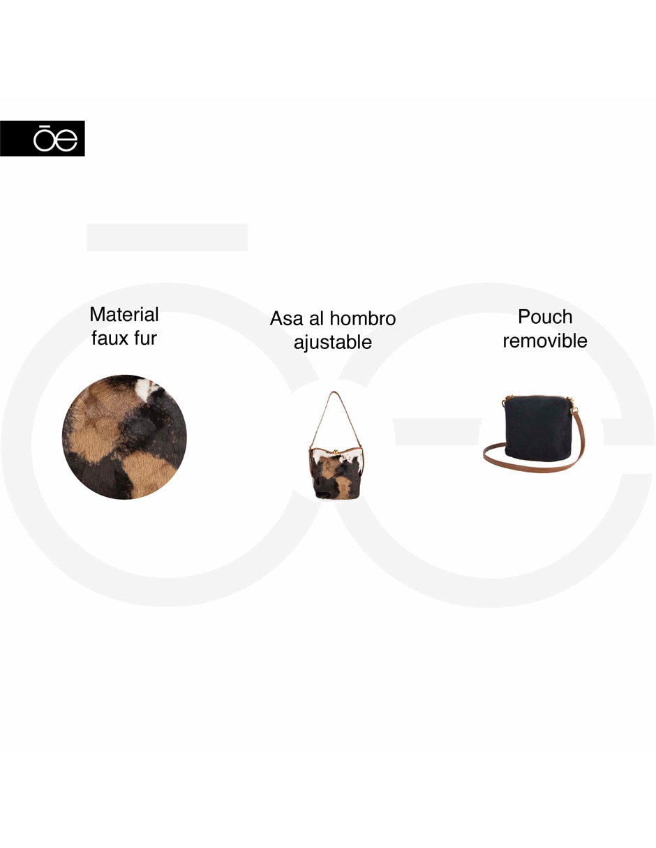 Bolsa bucket iniza para mujer 8