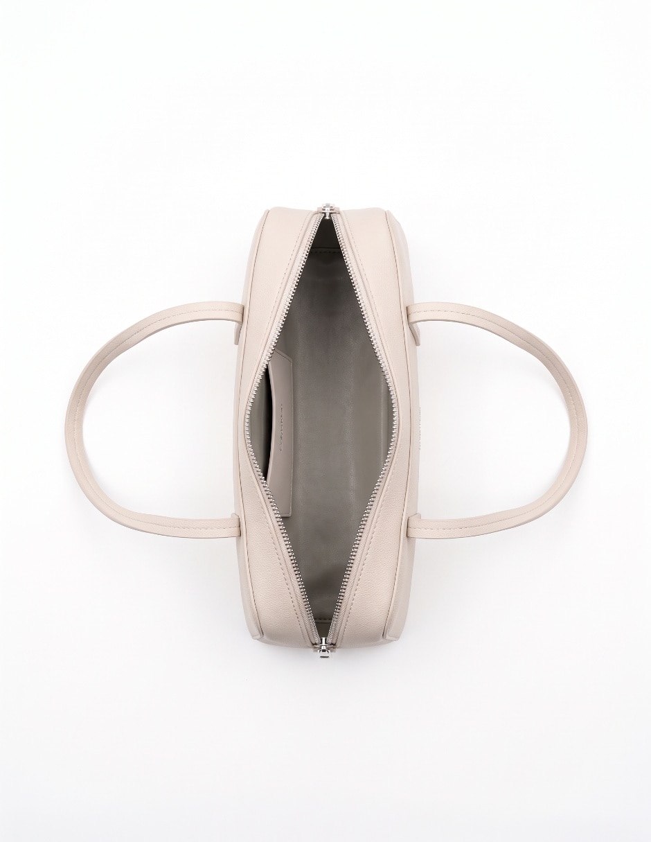 Bolsa bowler Embossed Logo para mujer 5