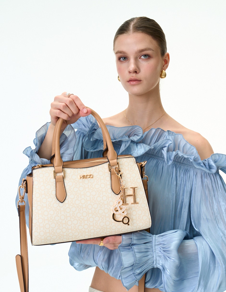 Bolsa satchel h&co margo para mujer