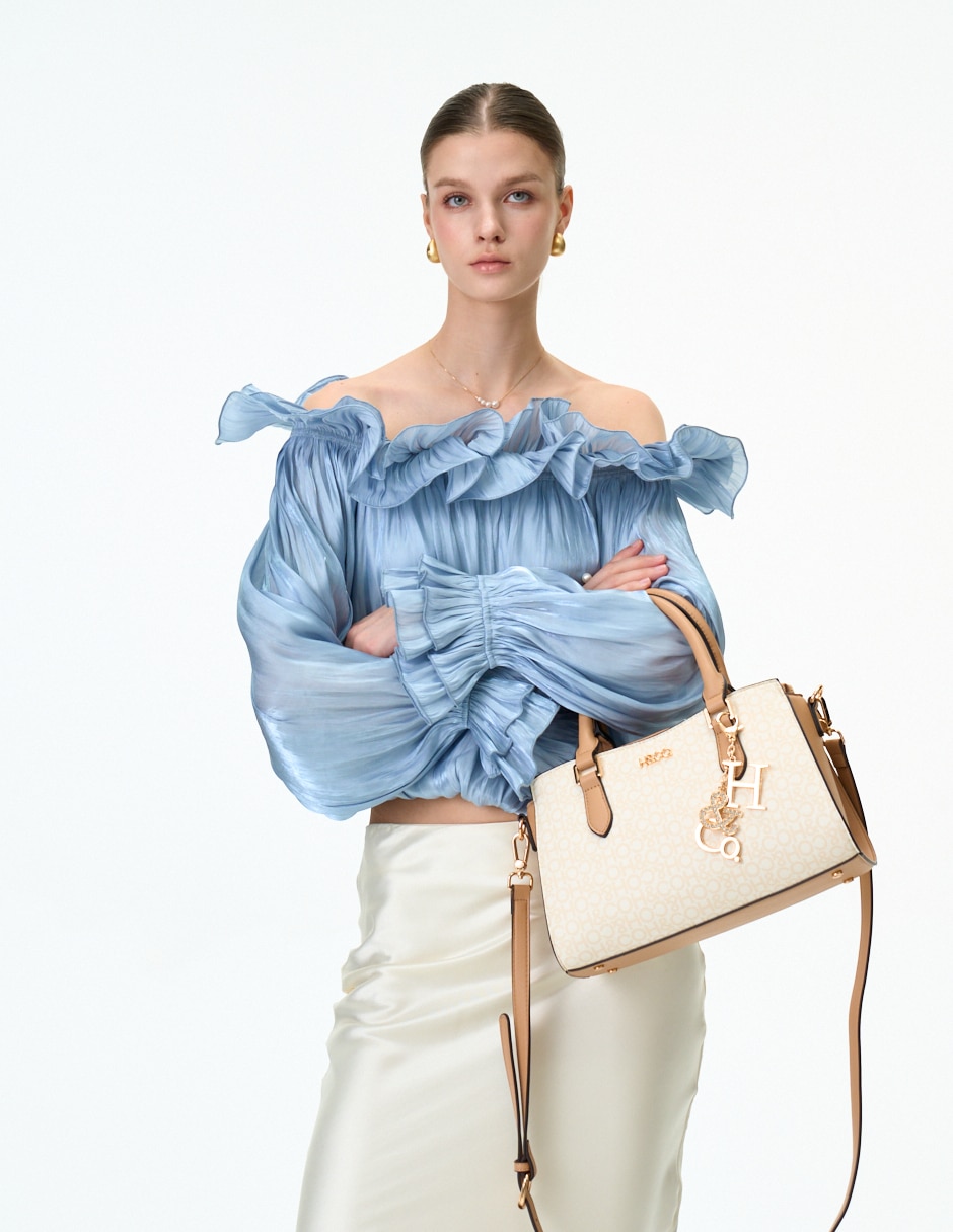 Bolsa satchel h&co margo para mujer