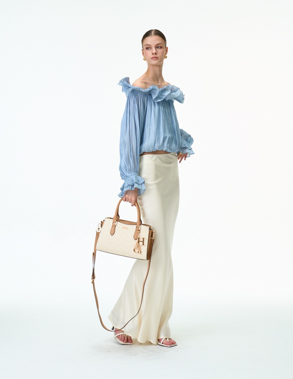 Bolsa satchel h&co margo para mujer