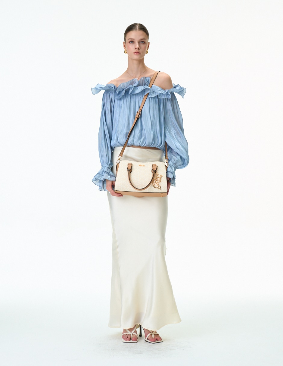 Bolsa satchel h&co margo para mujer