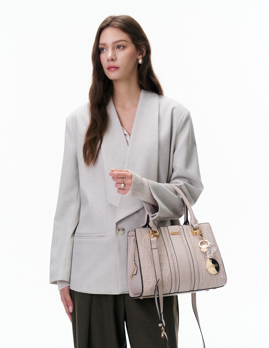 Bolsa satchel Michelle para mujer 8