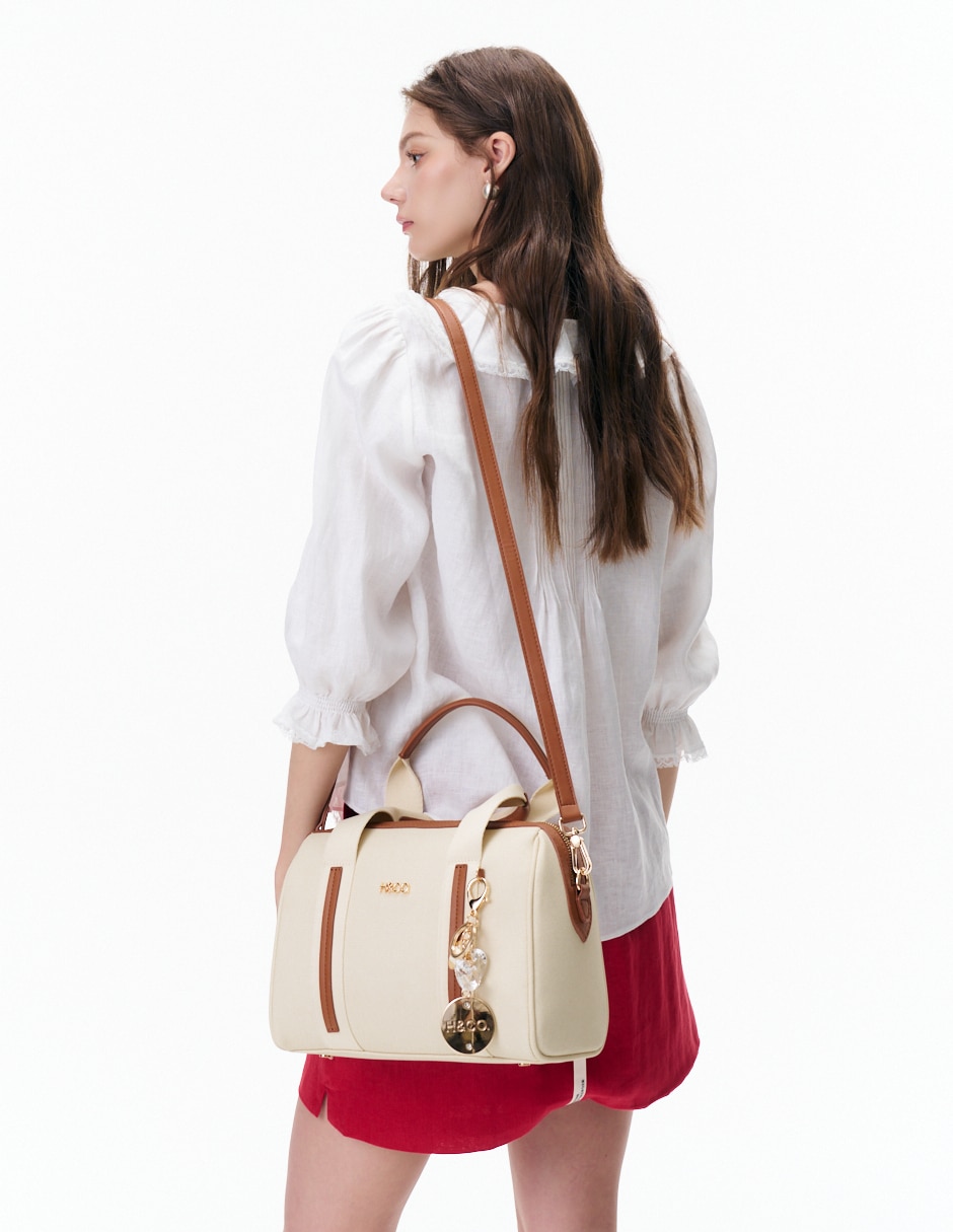 Bolsa satchel Rex para mujer 8