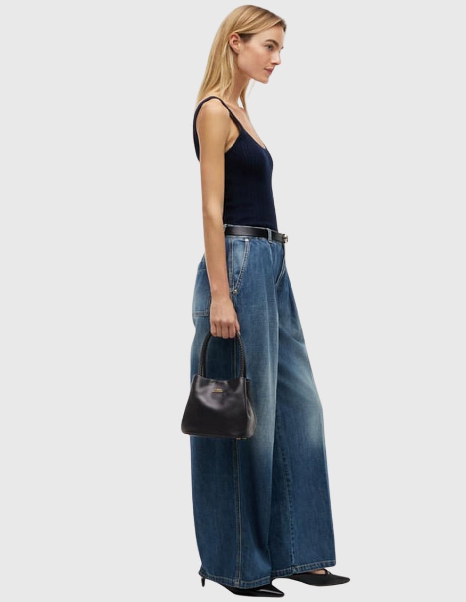 Bolsa clutch de piel para mujer 3