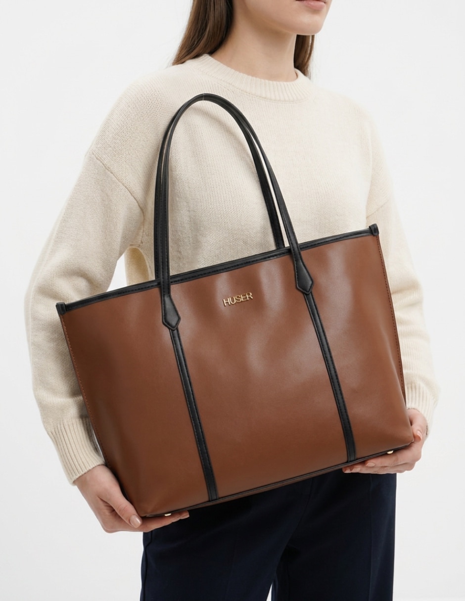 Bolsa tote de poliuretano para mujer 5