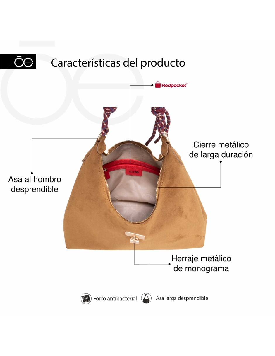 Bolsa hobo Bazania para mujer 7