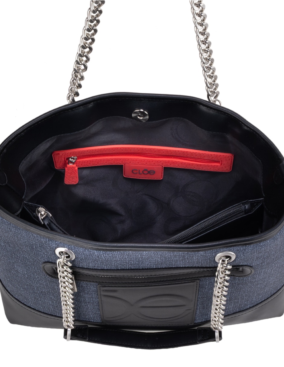 Bolsa satchel Cyan para mujer 4