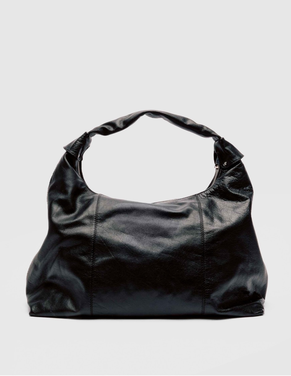 Bolsa shopper Basic Bestsellers de piel para mujer 3