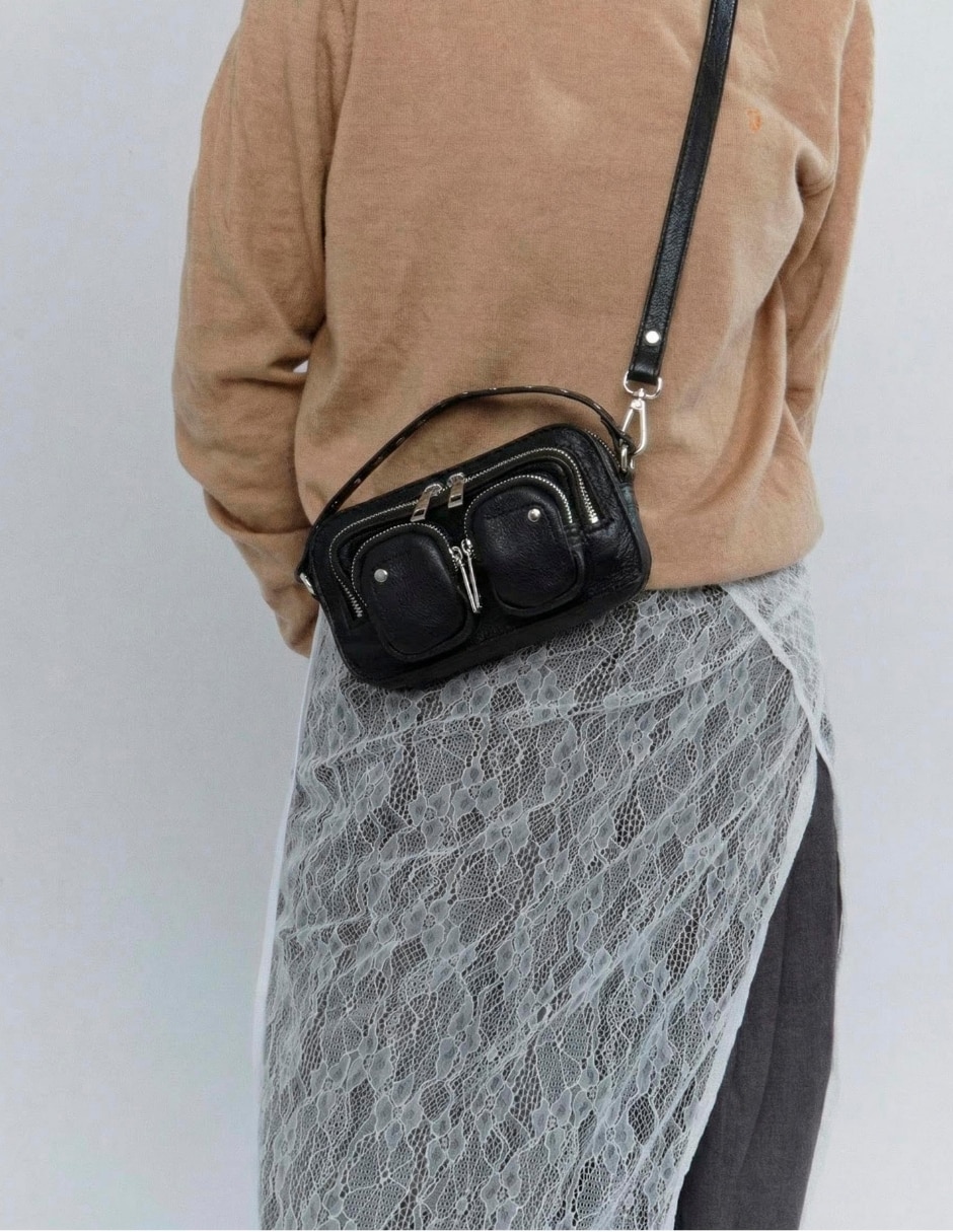 Bolsa crossbody Basic Bestsellers de piel para mujer 6