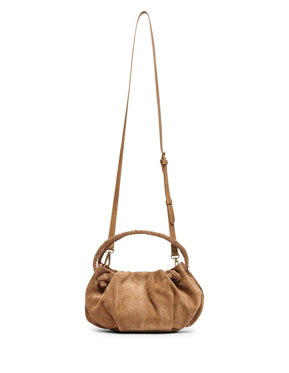 Bolsa crossbody Cocoa de gamuza para mujer