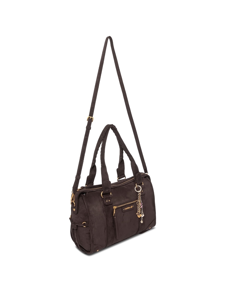 Bolsa satchel Mg262139 de gamuza para mujer 2