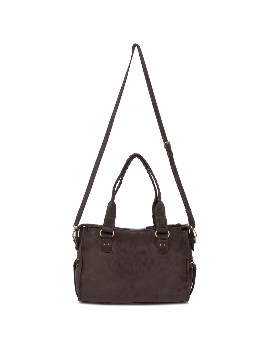 Bolsa satchel Mg262139 de gamuza para mujer 3
