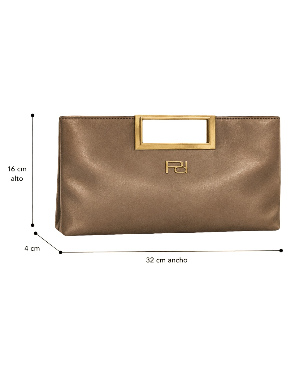 Bolsa clutch de piel para mujer 5
