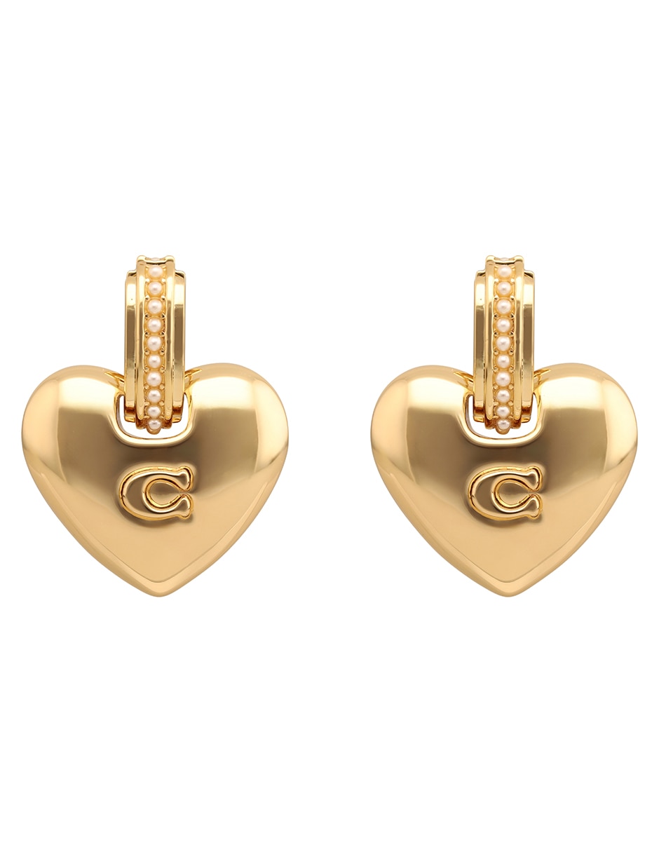 Aretes 12.1 puffy heart con acabado brillante Aretes 12.1 puffy heart con acabado brillante