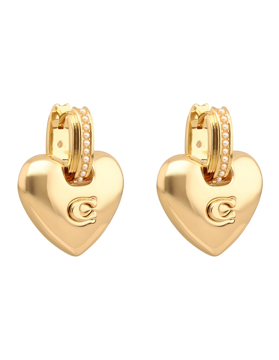 Aretes 12.1 puffy heart con acabado brillante 3
