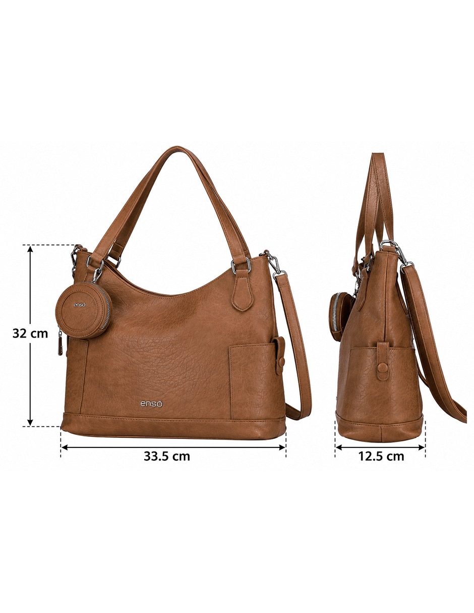 Set/Bolsa Hobo Bowling Suave No aplica de Poliuretano para (si aplica) Mujer 6