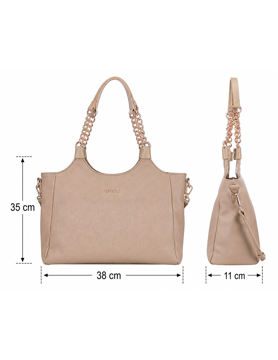 Set/Bolsa Tote Trenza Urbana No aplica de Poliuretano para (si aplica) Mujer 6