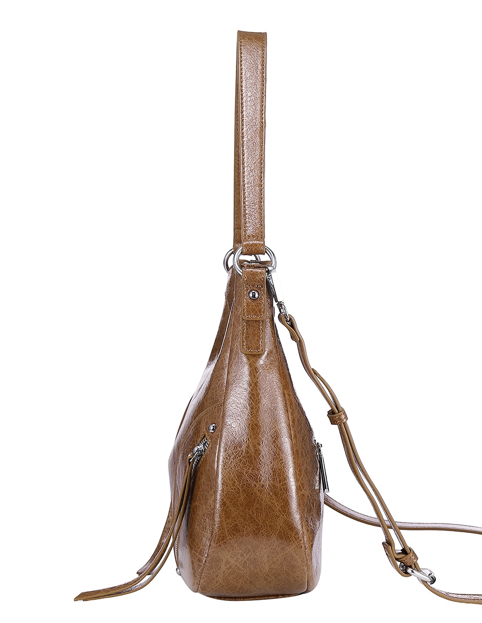 Set/Bolsa Hobo Baguette Fruncida No aplica de Poliuretano para (si aplica) Mujer 3