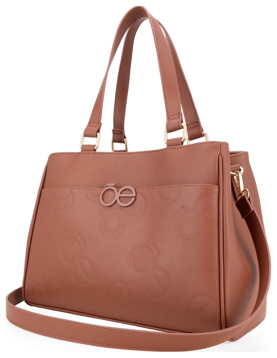 Bolsa satchel hyhne i de piel para mujer