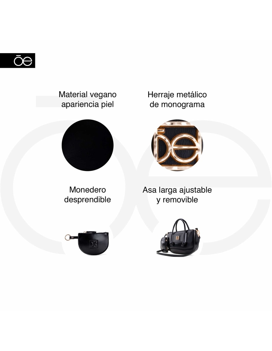 Bolsa shoulder lildania i de piel para mujer 9