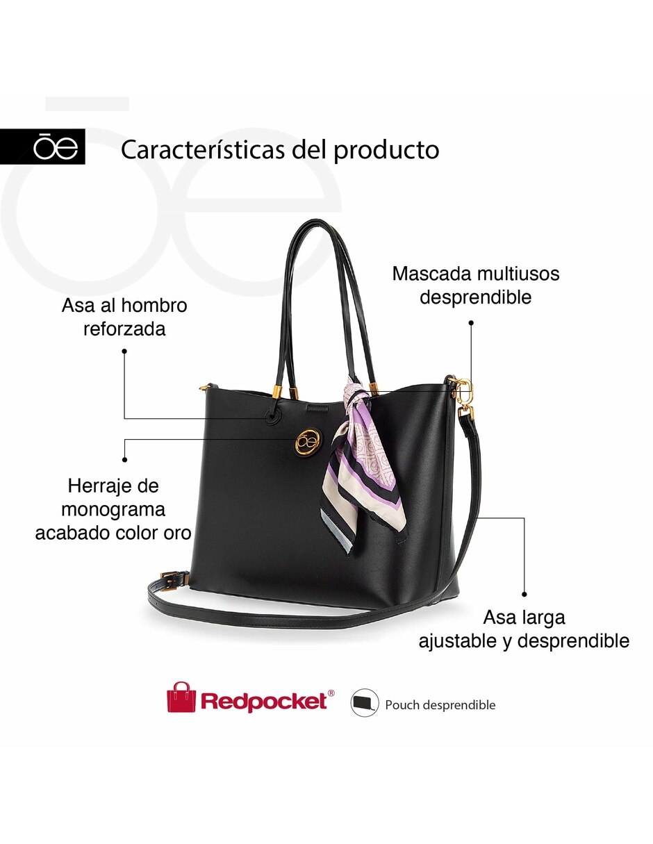 Bolsa tote adaixy ii de piel para mujer 9