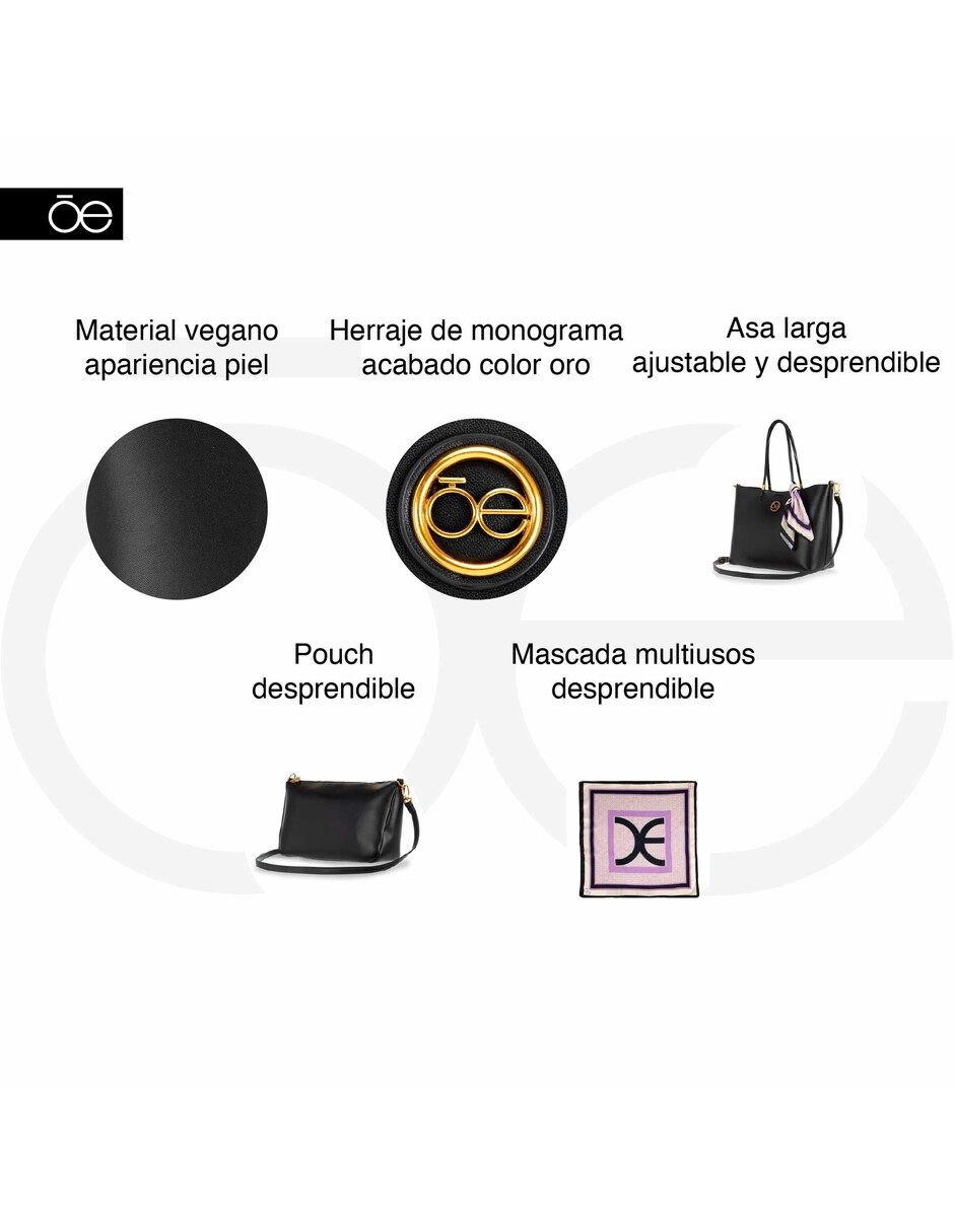 Bolsa tote adaixy ii de piel para mujer 10