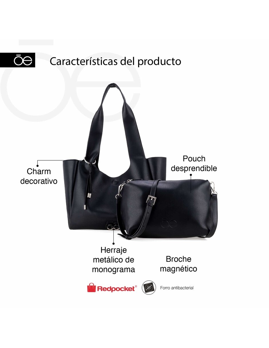 Bolsa tote fobini i de piel para mujer 9