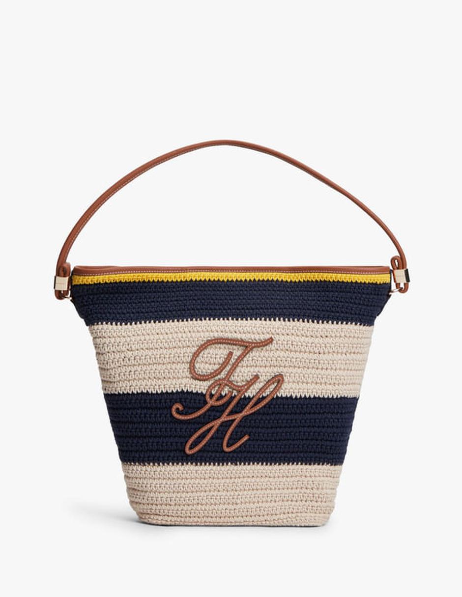 Bolsa bucket de algodón para mujer